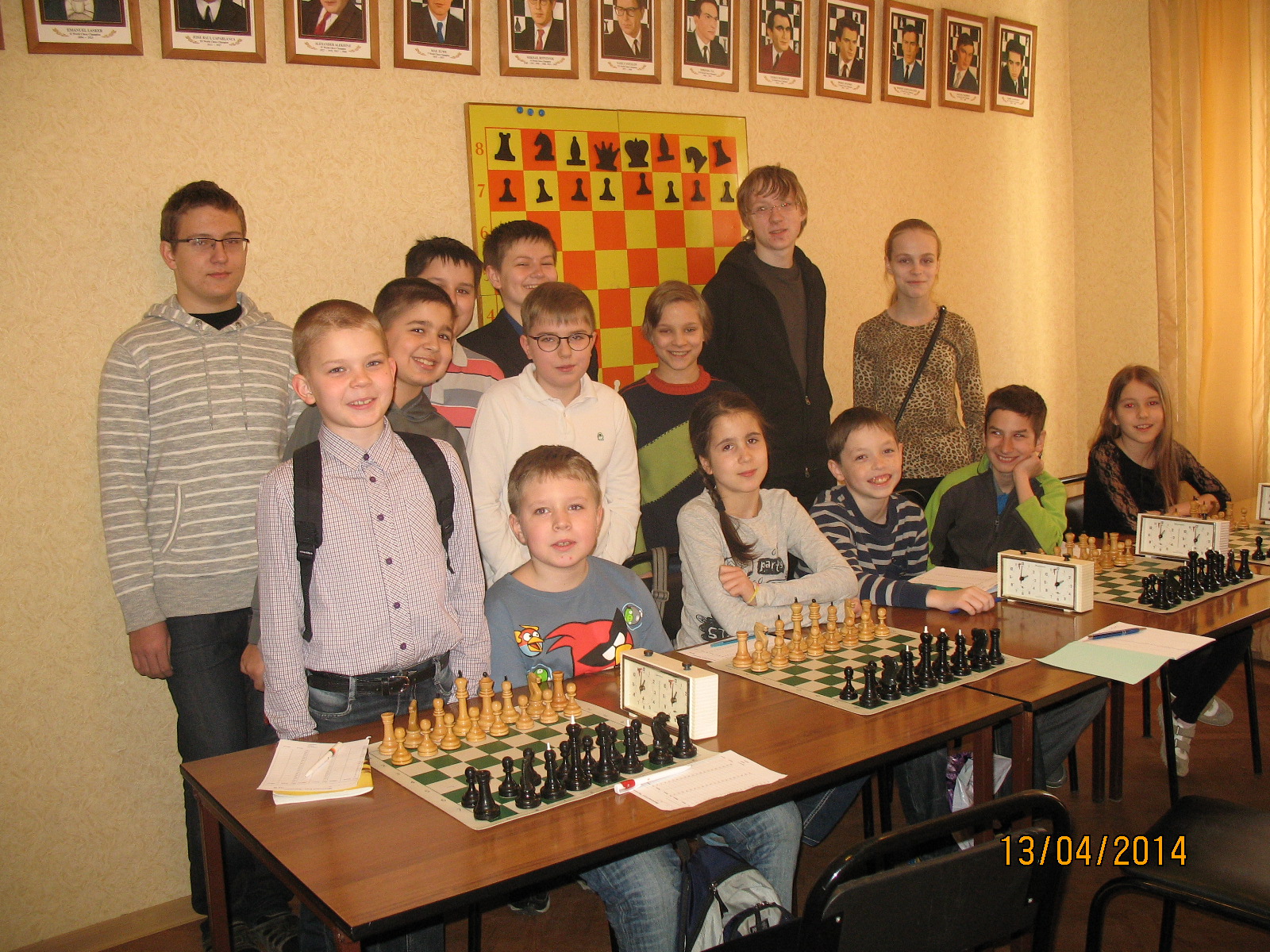 Турнир по шахматам 13.04.2014 по адресу: ул. Россошанская, 1-1-719 Тренер Стельмухов П.А.