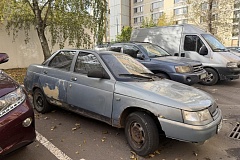 01.10.2026 г. в соответствии с постановлением Правительства Москвы от 20.04.2023 № 696-ПП по адресу: ул. Газопровод, д.13, к.3 выявлено транспортное средство марки ВАЗ 2110, государственный регистрационный знак Р087МС150, обладающее признаками брошенного 