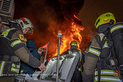 Потушили ангар в ЮАО